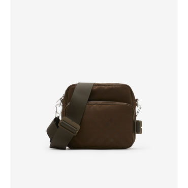 Check Jacquard Pocket Crossbody Bag - Military
