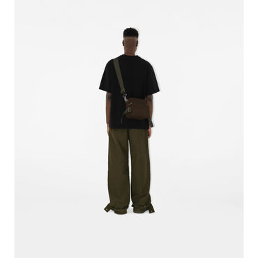 Check Jacquard Pocket Crossbody Bag - Military