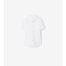 Stretch Cotton Shirt - White