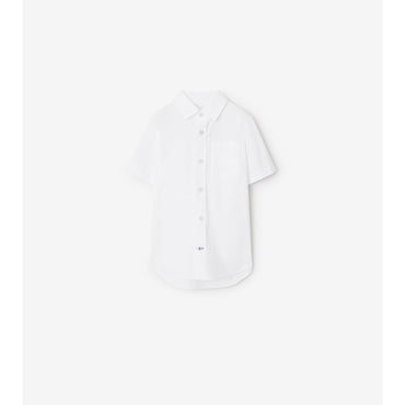 Stretch Cotton Shirt - White