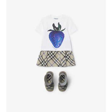 Strawberry Cotton T-shirt - White