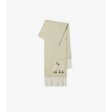 Swan Wool Cashmere Scarf - Plaster
