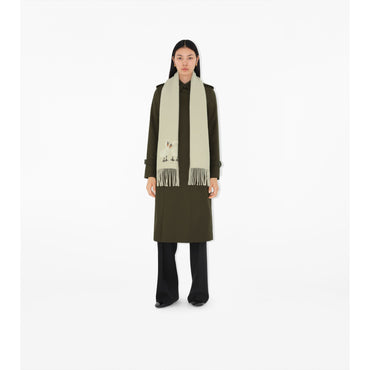 Swan Wool Cashmere Scarf - Plaster