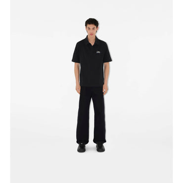 Cotton Polo Shirt - Black