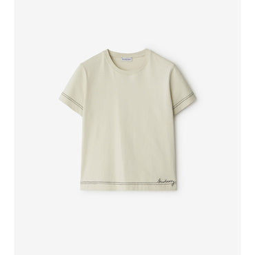 Boxy Cotton T-shirt - Plaster