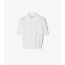 Cotton Blend Polo Shirt - Chalk