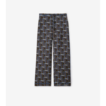 Bus Silk Pyjama Trousers - Knight IP Pattern