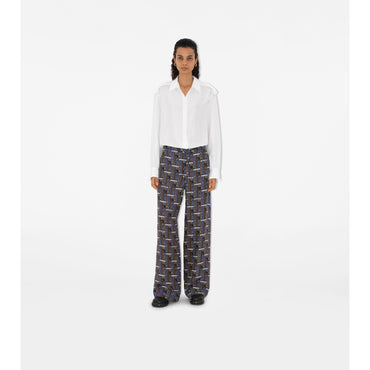 Bus Silk Pyjama Trousers - Knight IP Pattern
