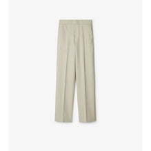Cotton Blend Trousers - Plaster