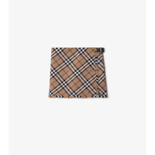 Check Wool Blend Mini Kilt - Linden IP Check