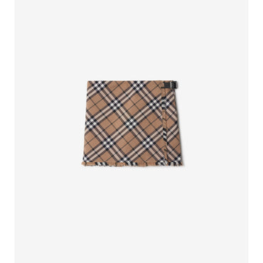 Check Wool Blend Mini Kilt - Linden IP Check