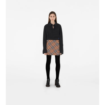 Check Wool Blend Mini Kilt - Linden IP Check