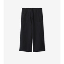 Cotton Blend Trousers - Black