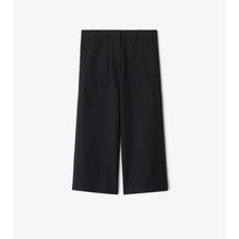 Cotton Blend Trousers - Black