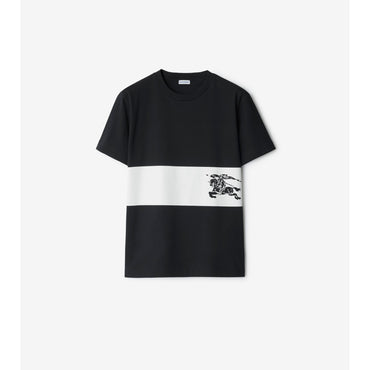 EKD Stripe Cotton T-shirt - Black