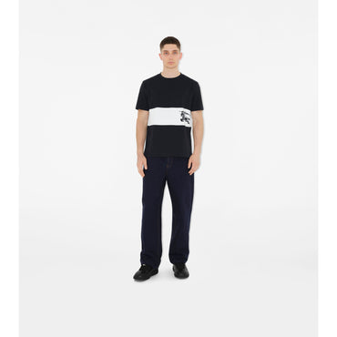 EKD Stripe Cotton T-shirt - Black