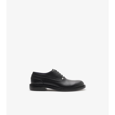 Leather Cobble Oxford Shoes - Black