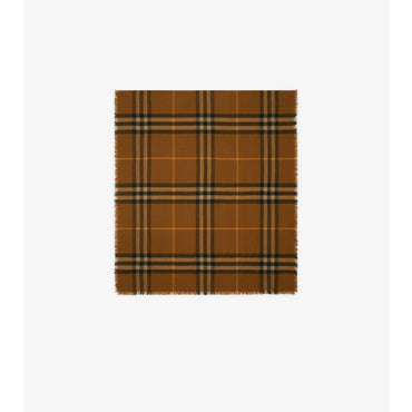 Check Wool Scarf - Shrew