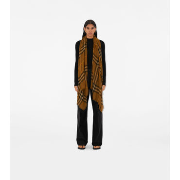 Check Wool Scarf - Shrew