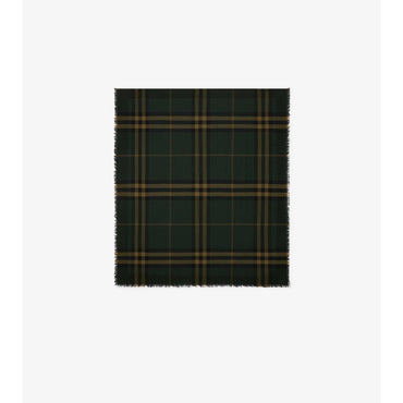 Check Wool Scarf - Shadow