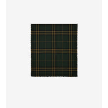 Check Wool Scarf - Shadow