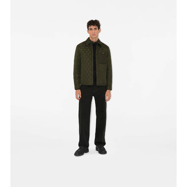 Quilted Nylon Overshirt - Shale