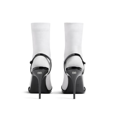 Avenue S.Sock H110 Pat.Bb/Wo - Black/White