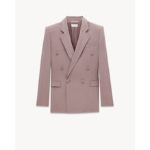 VESTE CROISEE FLUIDE CREPE MOU - TAUPE ROSE