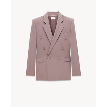 VESTE CROISEE FLUIDE CREPE MOU - TAUPE ROSE