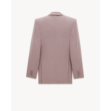 VESTE CROISEE FLUIDE CREPE MOU - TAUPE ROSE
