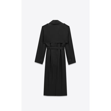 ASIAN FIT DE 16MM TRENCH SOYEU - NERO/NERO