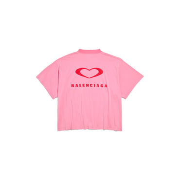 S/S Cropped T-Shirt - Baby Pink