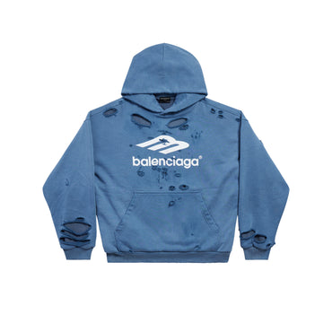 Layered Medium Fit Hoodie - Fadeblue/Supfade Blu