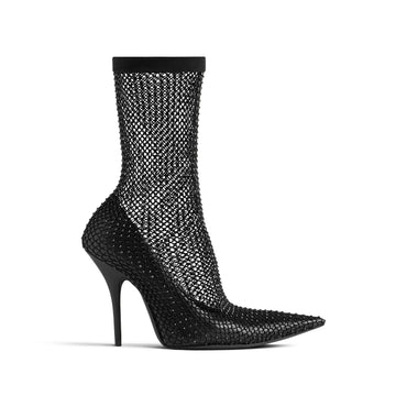 Avenue Bootie Net Strass H110 - Black/Black