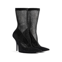 Avenue Bootie Net Strass H110 - Black/Black - Women