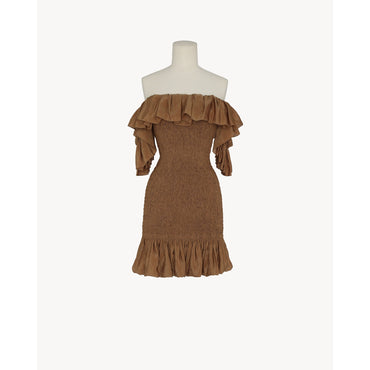 ROBE TOILE PARACHUTE - CARAMEL