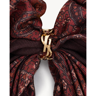 PAISLEY SCRUNCHIE WITH YSL RIN - SIENNA/MULTICOLOR/GO