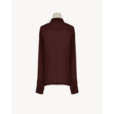 CHEMISE_LAVALILIÈRE_MILLEFEUIL - AUBERGINE