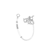 Broken Bag Handle Charm Bb 1 - Black