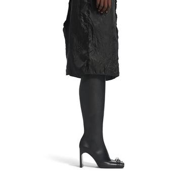 Bel Air Boot H100 Classic Lea - Black/Silver
