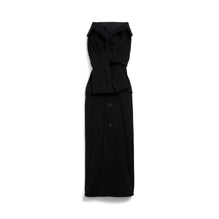 Coat Bustier Dress - Black