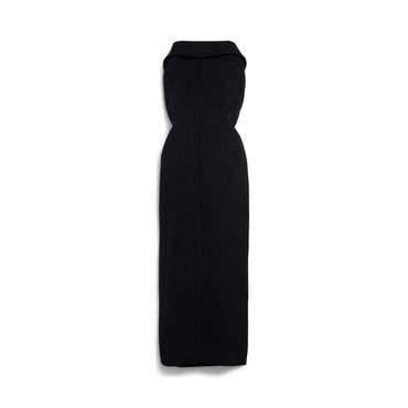 Coat Bustier Dress - Black