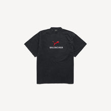 Oversized T-Shirt - Faded Washed Black