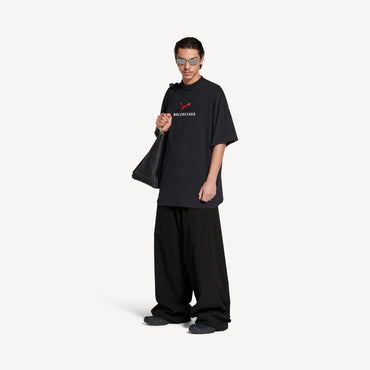 Oversized T-Shirt - Faded Washed Black