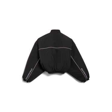 Round Tracksuit Jacket - Black