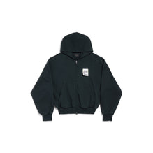 Small Fit Zip-Up Hoodie - Faded Black
