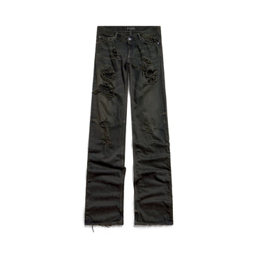 Fitted Low-Waist Pants - Anthracite