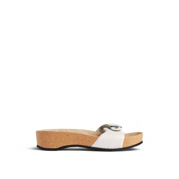 Scholl Sandal Arena Perf. L030 - White/Silver