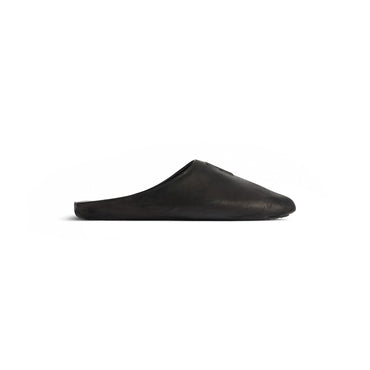 Chateau Mule Flat Calfskin W.O - Black
