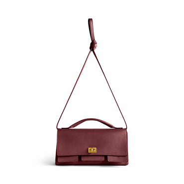 Bel Air Clutch On Strap S - Dark Burgundy